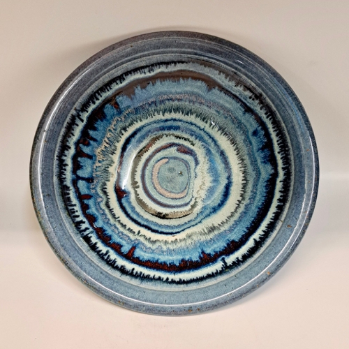 #221289 Bowl Fiesta Blue 12x12 $28 at Hunter Wolff Gallery